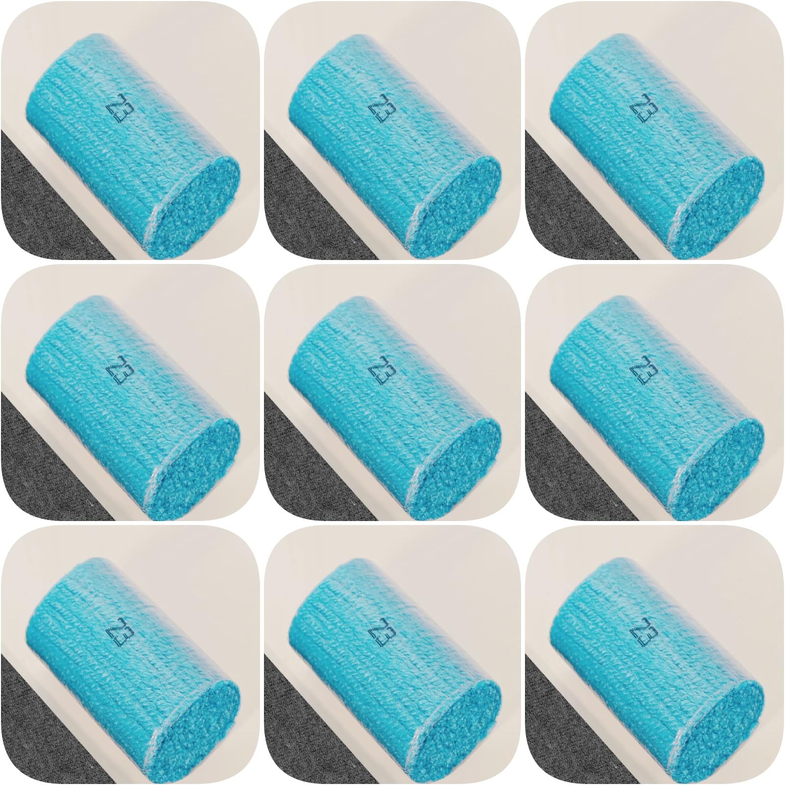 Yglnden 10 Bundles Latch Hook Kit Colorful Yarn Bundles Cut Rug DIY Latch Hook Yarn for Handmake Craft Sewing Knitting for Adults (10 Bundles# Light Blue B)
