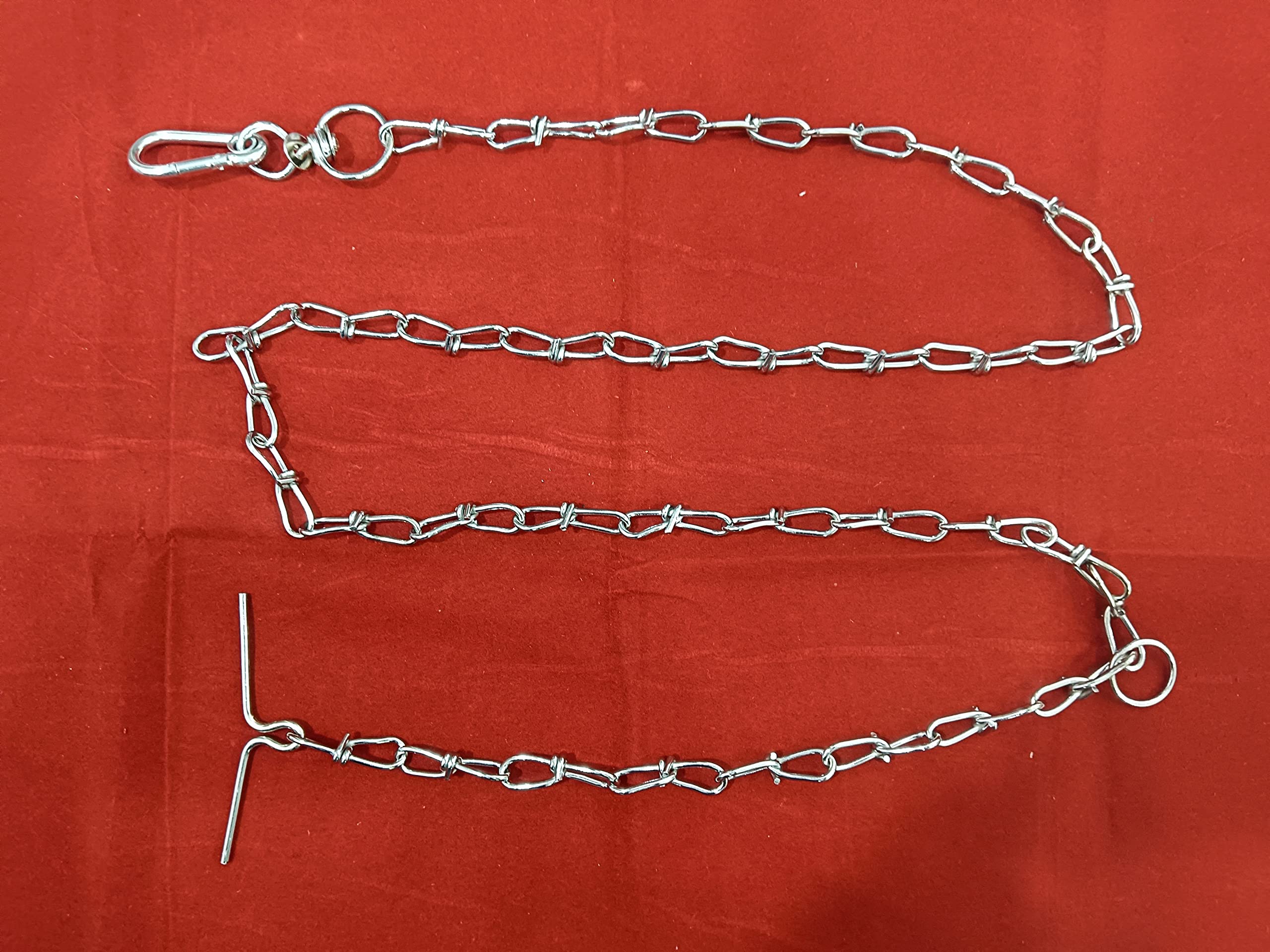Eshaan Chain Dog Chain Knotted Angoori with Snap Hook & Bhwanrkali Also Chrome Polish for Baby Dog 5.5 Ft Length 12 Gauge (B0C46G8XRT) Amazon Price History, Amazon Price Tracker