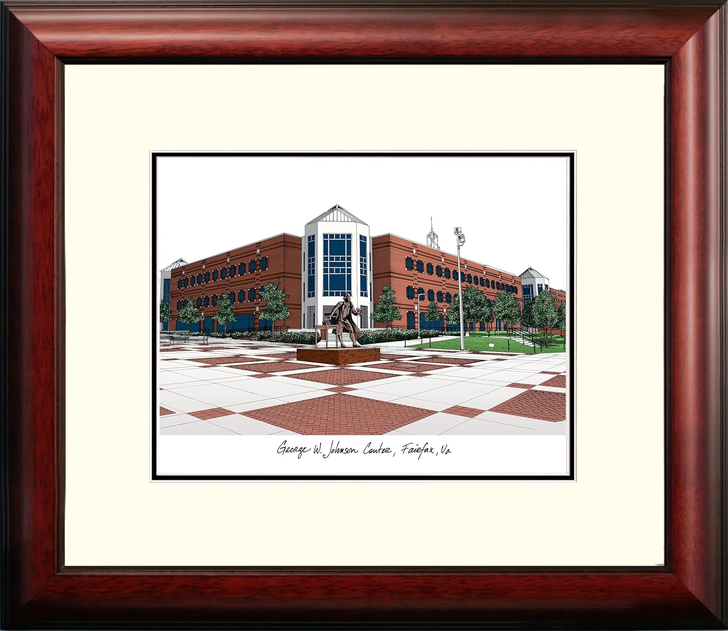 NCAA George Mason Patriots Alumnus Framed Lithograph