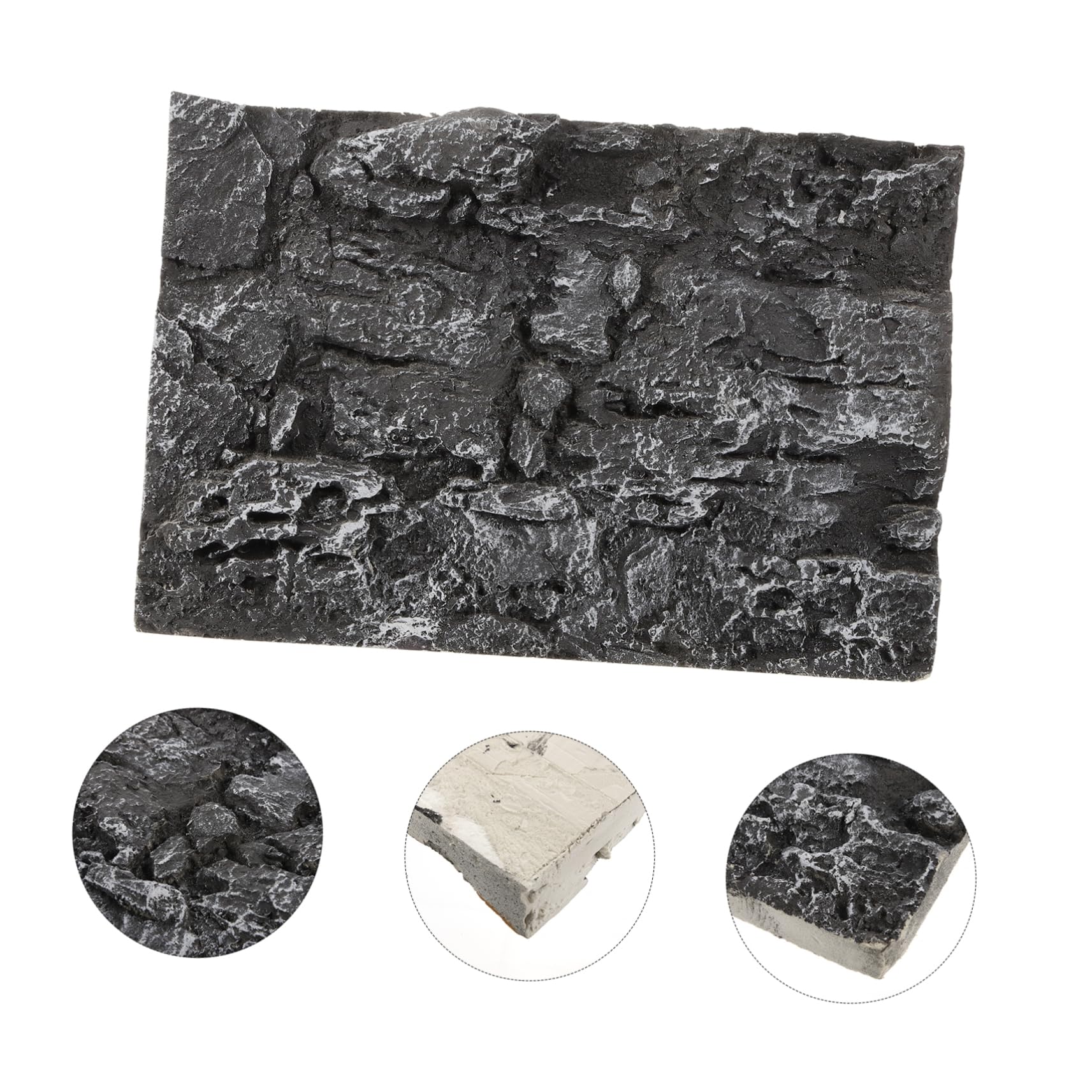 Hohopeti 4piezas Reptile Tank Rock Background Wall Decor para Acuarios y Terrarios Fondo Decorativo De Pared para Reptiles Diseño Natural y
