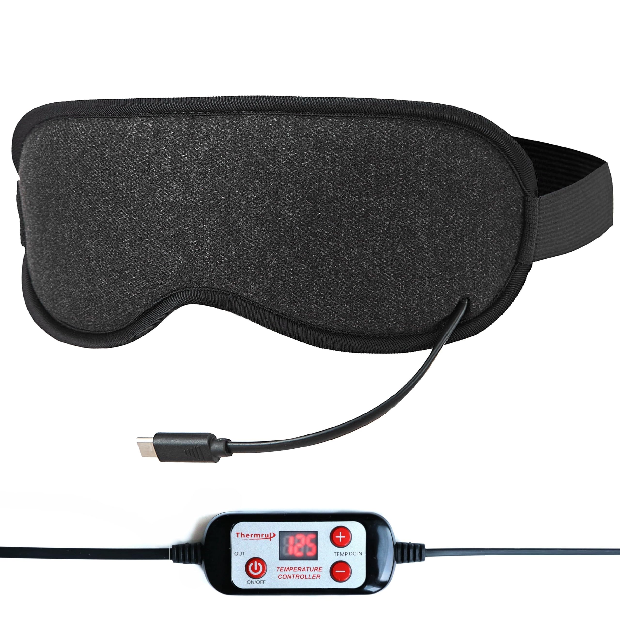 Heated Eye Mask, USB Eye Mask for Dry Eyes with Temperatur 105°F 115°F 125°F, far Infrared Therapy