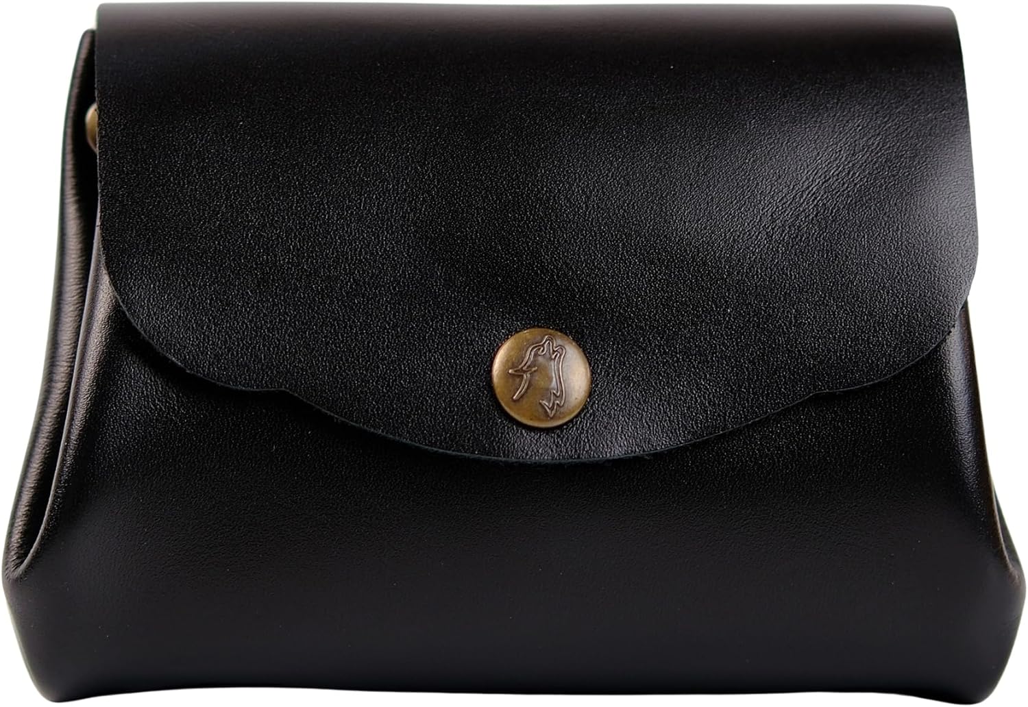 Handmade Women’s Leather Wallet – Soft Genuine Leather, Compact and Stylish Wallets for Women, Elegant Ladies Wallet with Slim Design, Durable and Perfect for women (Plain Black)