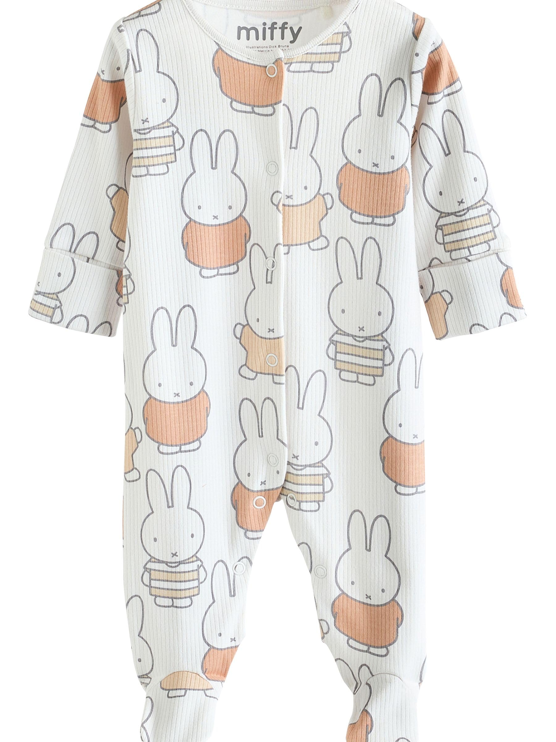 NEXT Noworodki unisex Zestaw 3 par śpioszków niemowlęcych Miffy