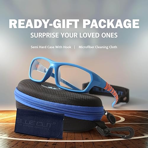 Miniatura 3 de BLUE CUT Gafas de protección deportiva, lentes antiniebla, gafas de seguridad para baloncesto y deportes al aire libre