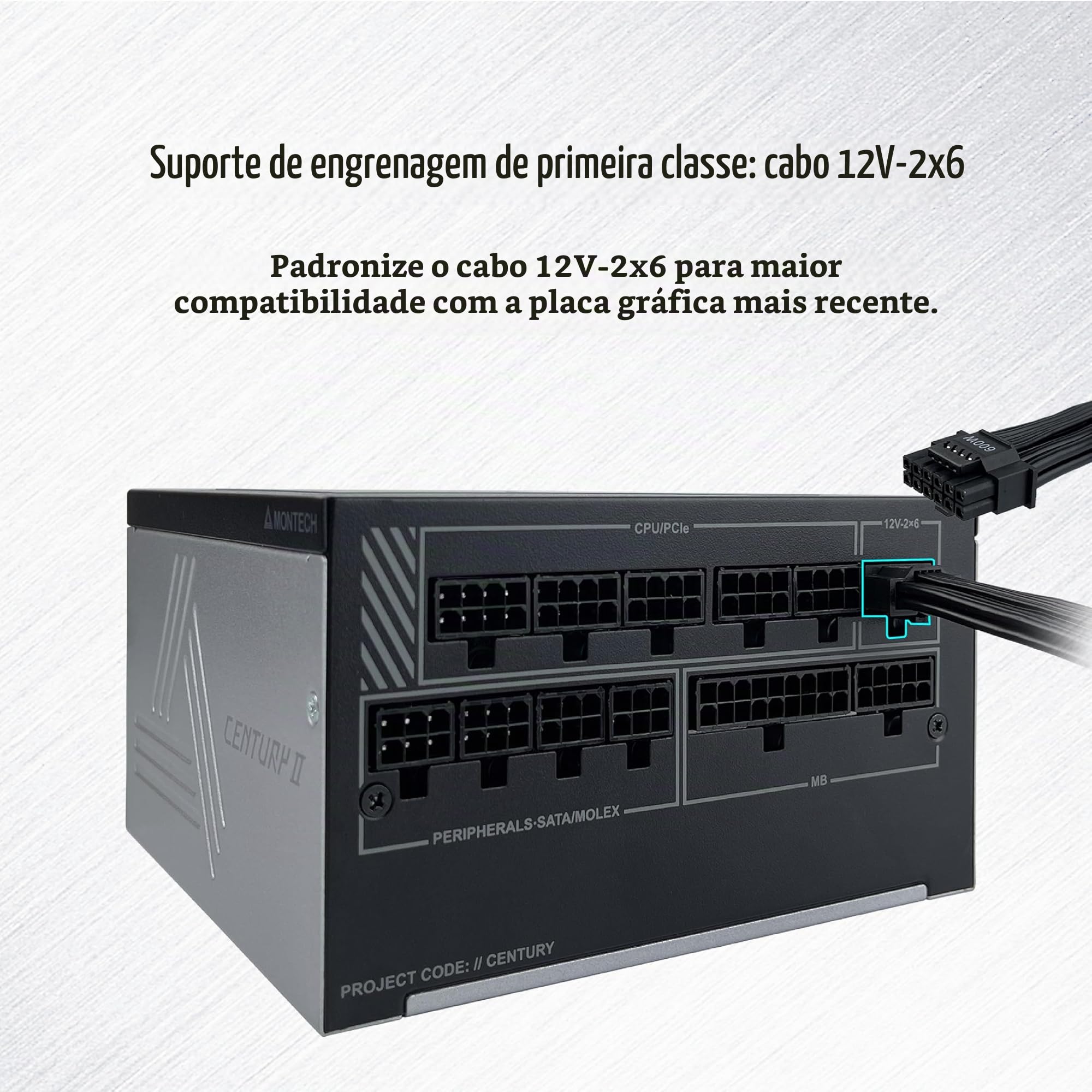 MONTECH CENTURY II 1050W ATX3.1 電源ユニット MONTECH CENTURY II - Fonte de alimentação para jogos ATX de alta