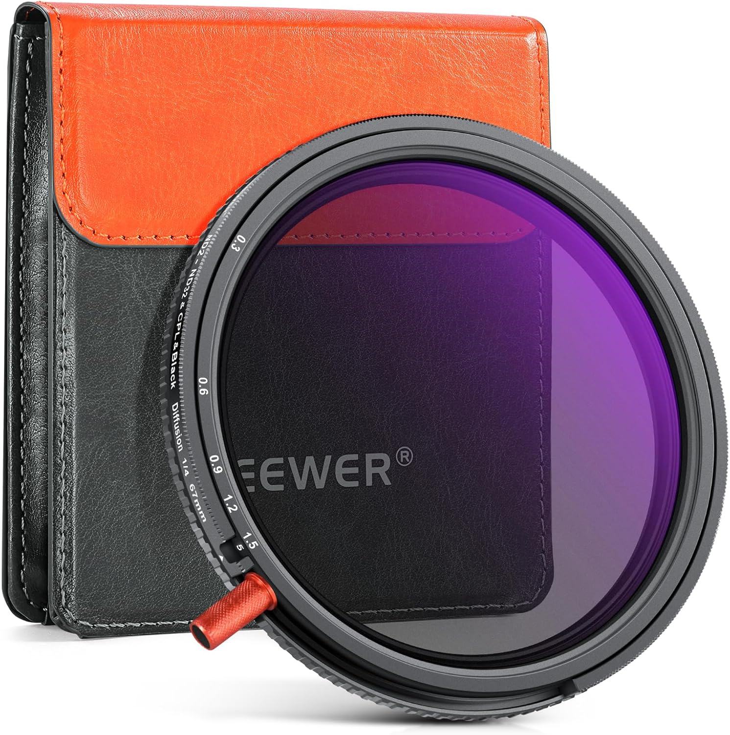 NEEWER 67mm 3 in 1 Variable ND Filter + CPL + Black Diffusion 1/4, ND2-32 (1-5 Stop), Camera Lens Neutral Density Circular Polarizing Multicoated HD Optical Glass Effect Filter with Storage Case