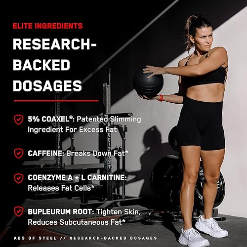 Miniatura 5 de Crema SteelFit Abdominales de acero, crema de definición máxima con 5% de Coaxel, 8 onzas líquidas