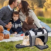 Vista 2 de JESPET Transportín Suave para Mascotas para Perros Pequeños, Gatos, Cachorros, Transportadores de Gatos Aprobados por Aerolíneas, Transportador