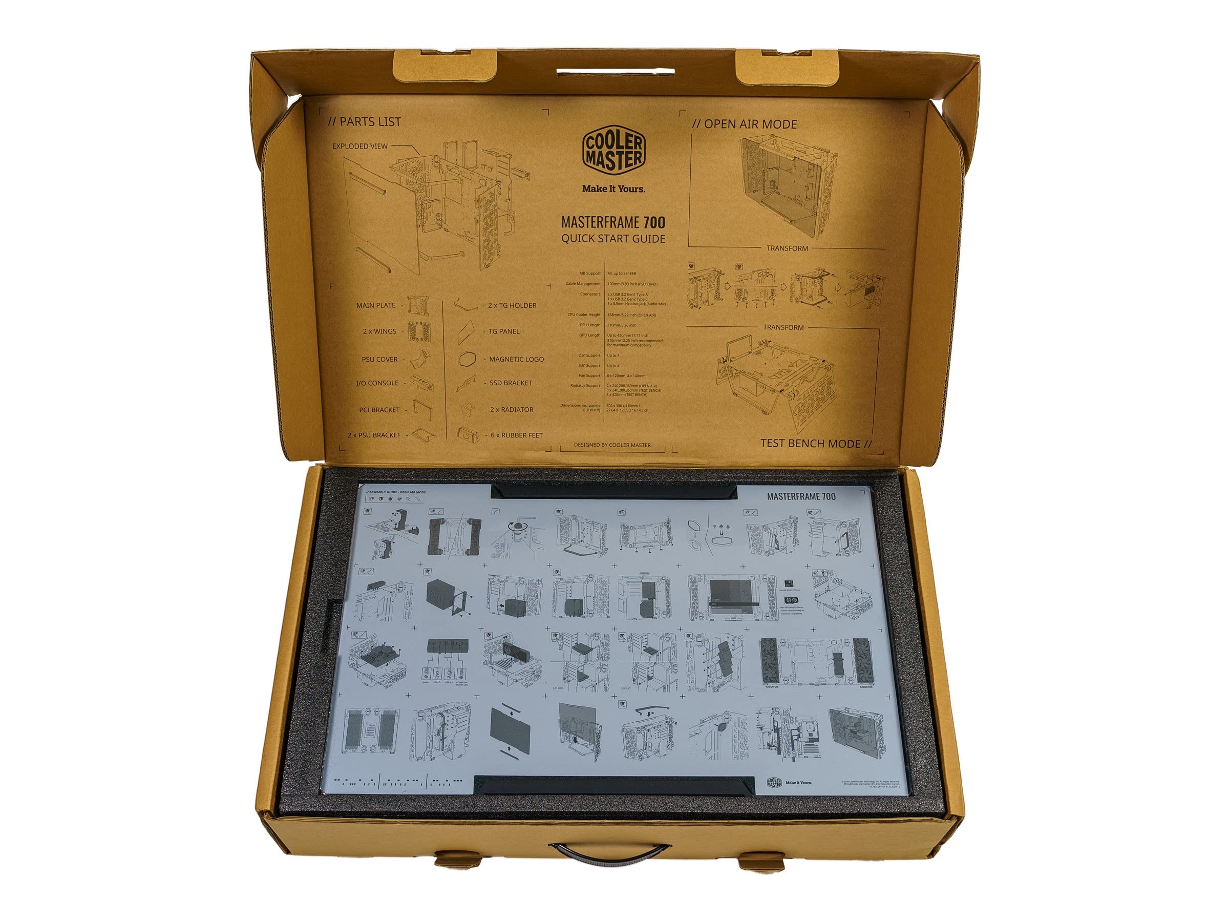 Amazon | Cooler Master MasterFrame 700 フルタワーオープンフレーム