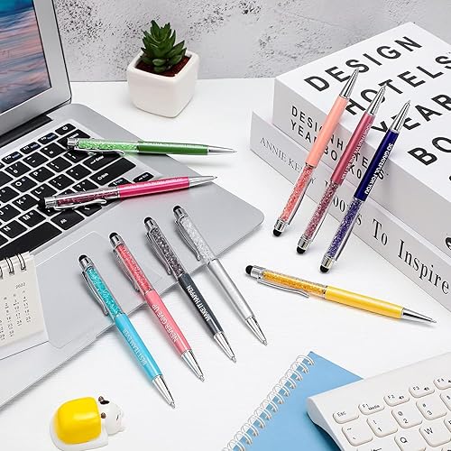 Miniatura 4 de Laumoi Regalos de agradecimiento para empleados, bolígrafos motivacionales inspiradores, bolígrafos de agradecimiento, 2 en 1, lápiz capacitivo de