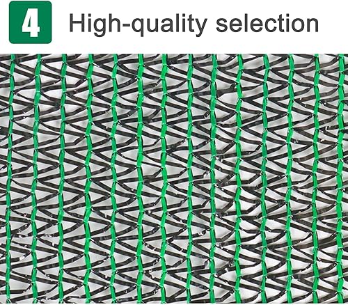Miniatura 5 de KDDEON Tela de sombra multiusos para protección solar, vela verde, 55% de red de sombra, tela ligera y transpirable, lona de malla, con ojales, para