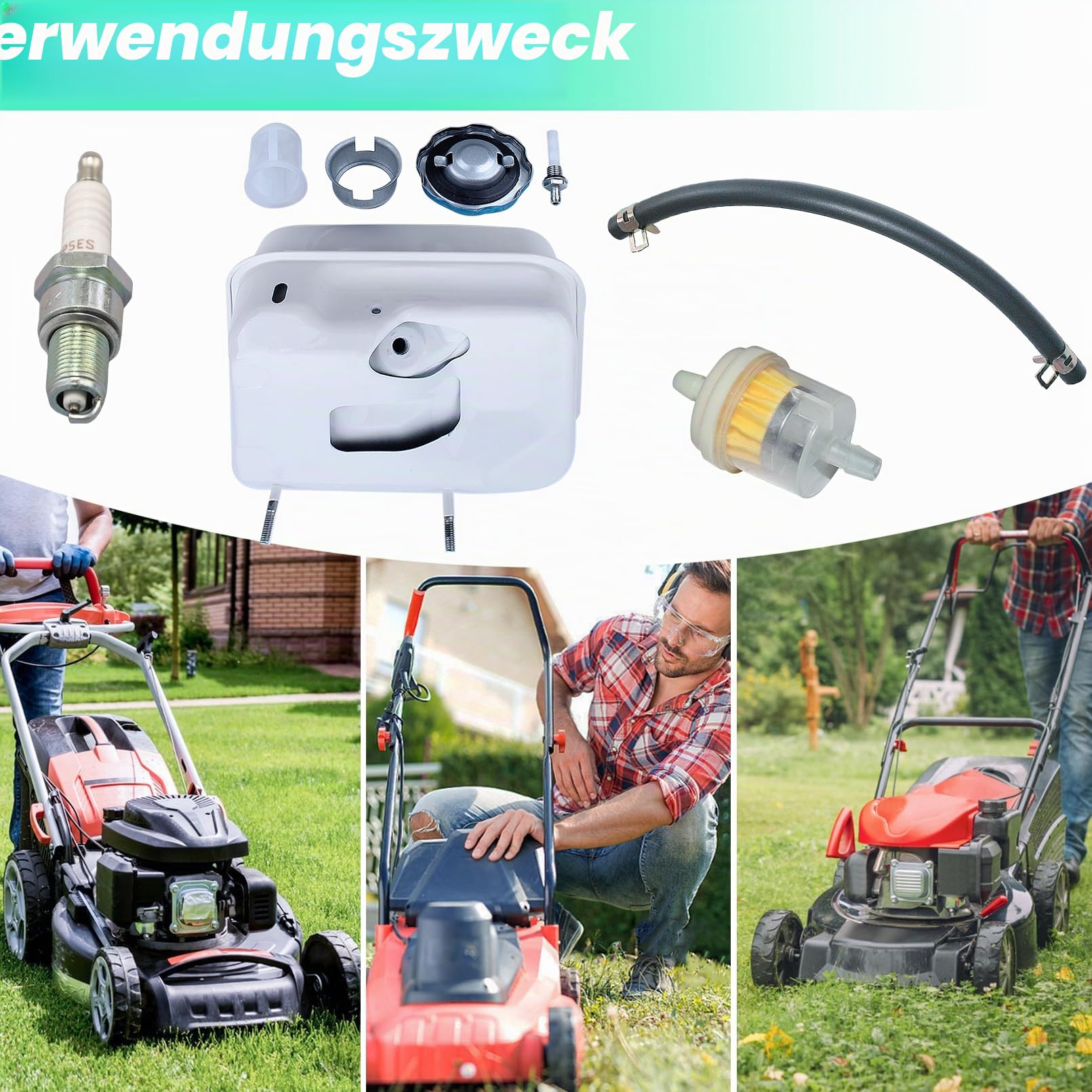 Adefol Benzintank für Honda GX140/GX160/GX200 5.5Hp/6.5Hp, Kunststoff, neu, kompatibel mit Outdoor-Motorausrüstung, Motortank
