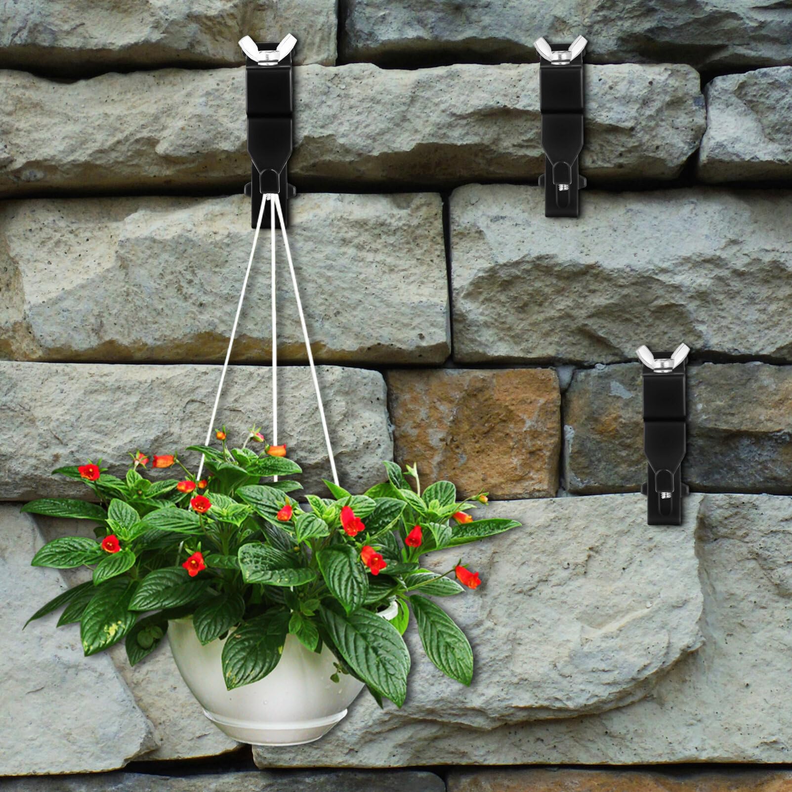 Amazon.com: Angoily 8Pcs Adjustable No Drill Brick Hooks Metal