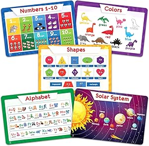 Simply Magic 5 Educational Placemats for Kids