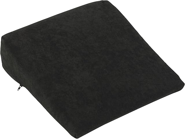 11 Degree Seat Wedge, High Density Foam Seat Cushion, Wedge Cushion for Cars and Office Chairs for Back Pain, Lumbar Support, Sciatica Relief, and Improved Posture, 36 x 36 x 10 cm