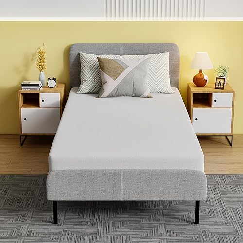 Miniatura 190 de PayLessHere - Colchón de espuma viscoelástica con gel, 6 pulgadas, tamaño queen, con certificación CertiPUR-US, sin fibra de vidrio, cama en una