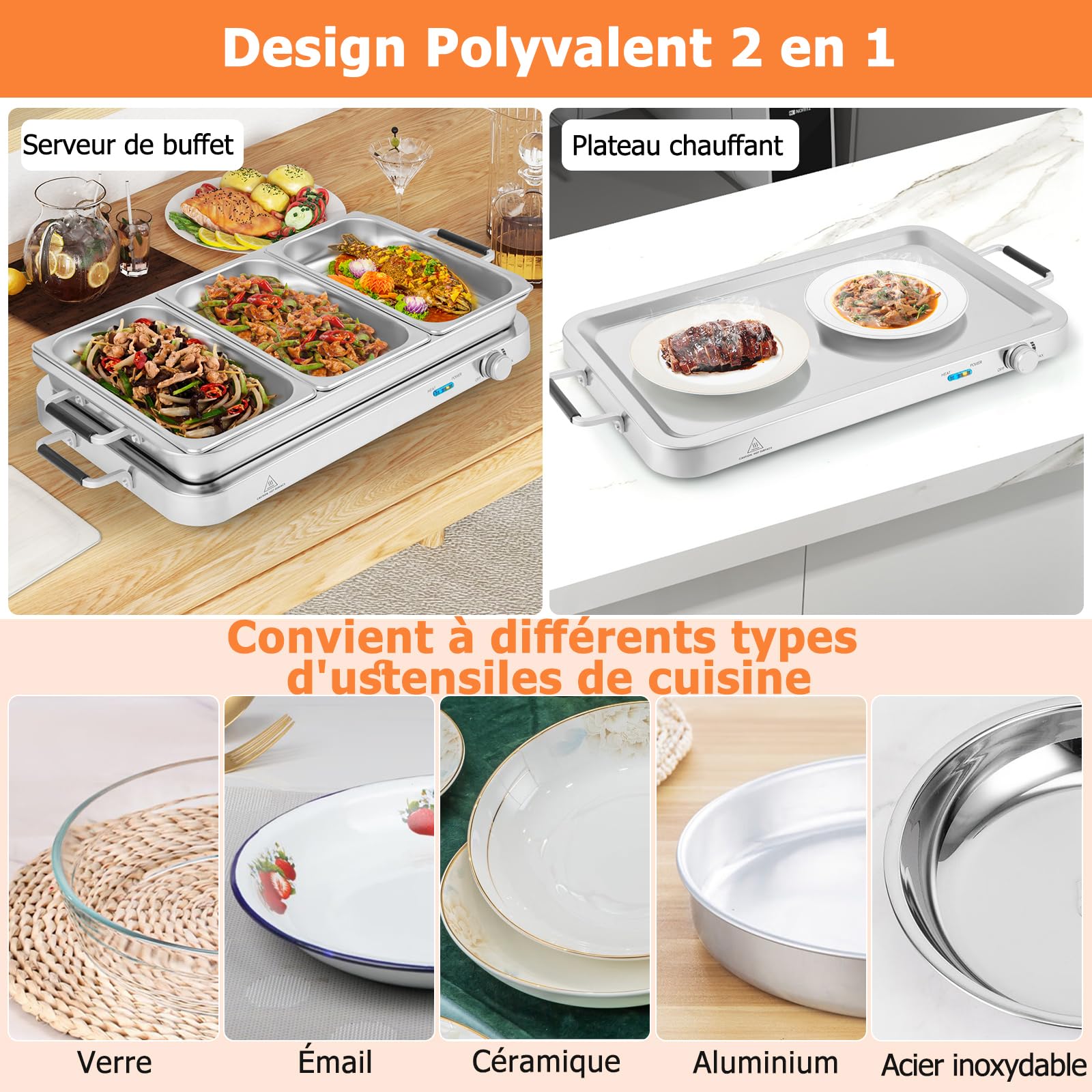 GOPLUS Plaque Chauffante Isolée en Verre Trempé, Chauffe-plats Électrique 300W, Poignée anti-brûlure & Bouton de commande, Noir - Maison GOPLUS Plaque Chauffante Isolée en Verre Trempé, Chauffe-plats Électrique 300W, Poignée anti-brûlure & Bouton de commande, Noir - Maison
