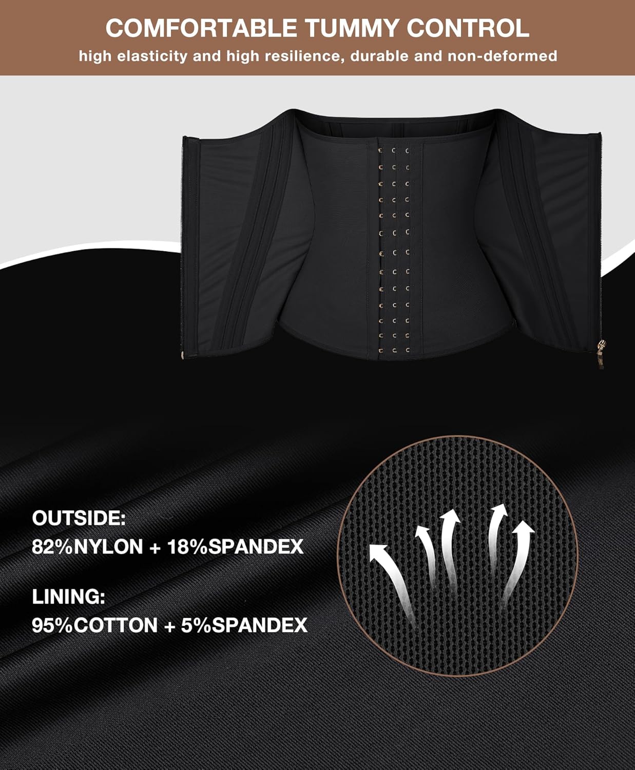 Lover-Beauty Waist Trainer for Women Corset Shapewear Tummy Control Workout Waist Cincher Body Shaper Girdle - Image 6