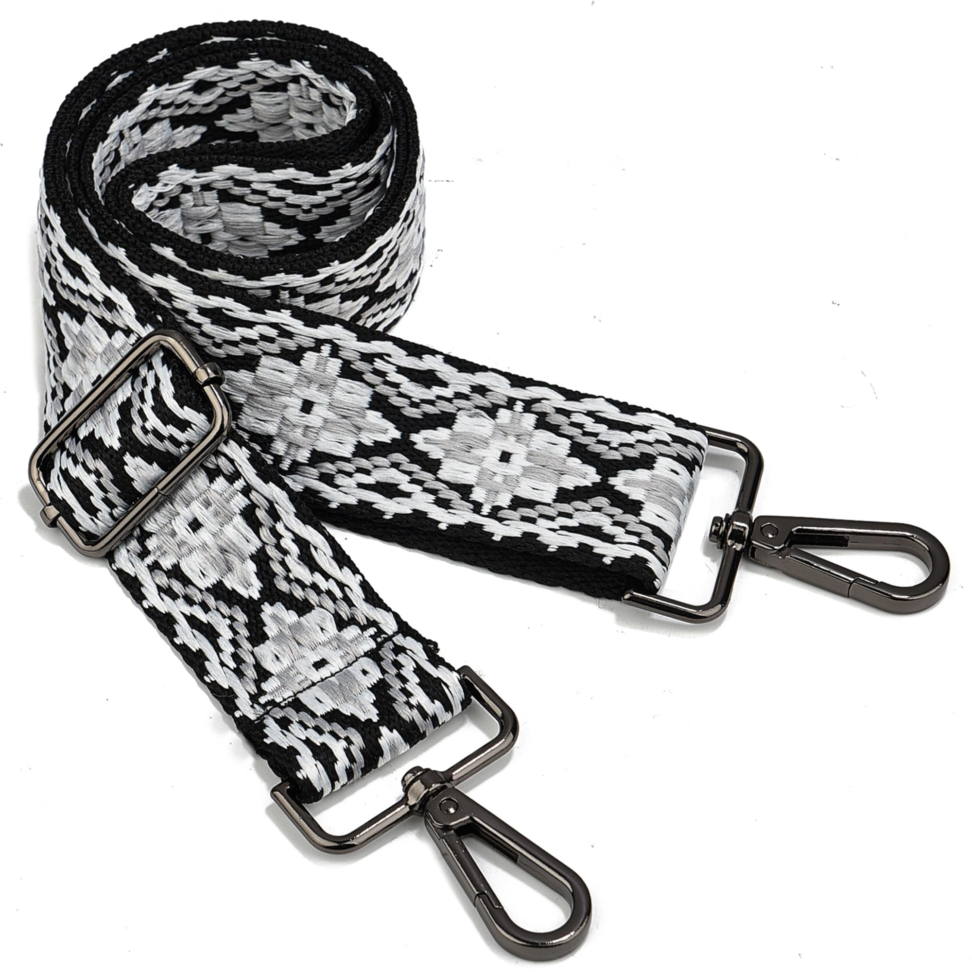 Purse Strap Gold Hardware Replacement Crossbody Bag Strap, Wide Adjustable Shoulder Strap