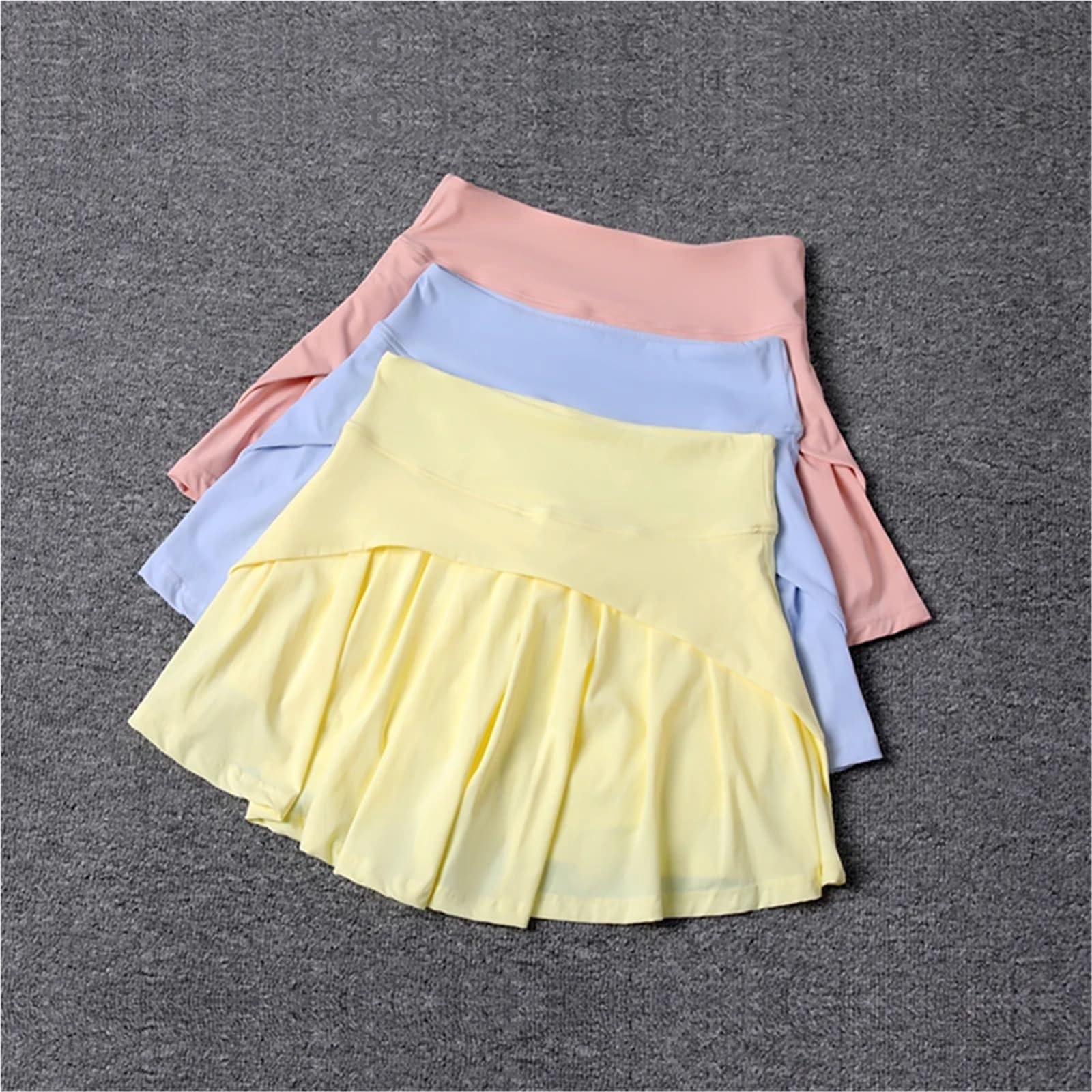 Tennisrock Sommer Plissee Rock Frauen Sport Tennis Rock Hohe Taille Elastische A-Linie Halbe Rock Für Outdoor Für Training Sport Casual
