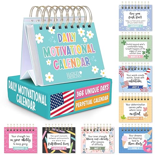 Hadley Designs Motivational Calendar 2026 - Daily Inspirational Quotes for