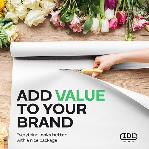 Vista 46 de Rollo de papel kraft marrón de 24 x 2160 pulgadas (180 pies), paquete de 4 – Papel de embalaje marrón hecho en Estados Unidos de 30 libras de grosor