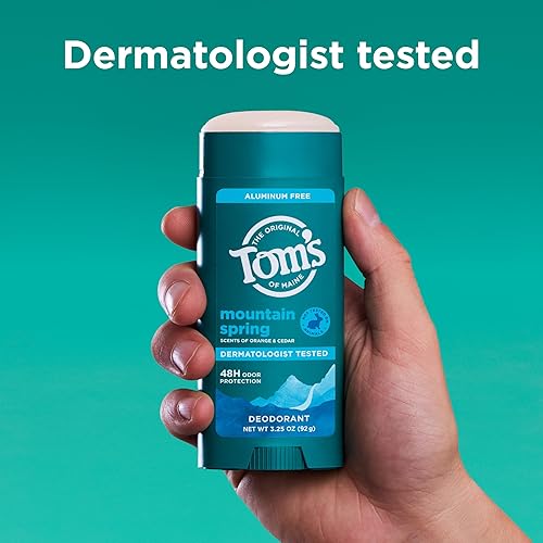 Miniatura 5 de Tom's of Maine Mountain Spring Desodorante Natural Sin Aluminio Para Mujeres y Hombres  Se Aplica Transparente  Protección Contra Olor y