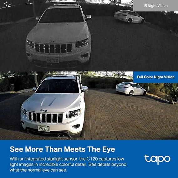 Tapo TP-Link 2K QHD Güvenlik Kamerası Kapalı/Açık, 2024 PCMag Editörün Seçimi, Renkli Gece Görüşü, Ücretsiz Kişi/Evcil Hayvan/Araç Algılama, Bebek Monitörü, Yerel/Bulut depolama, IP66, Çift Spot Işığı