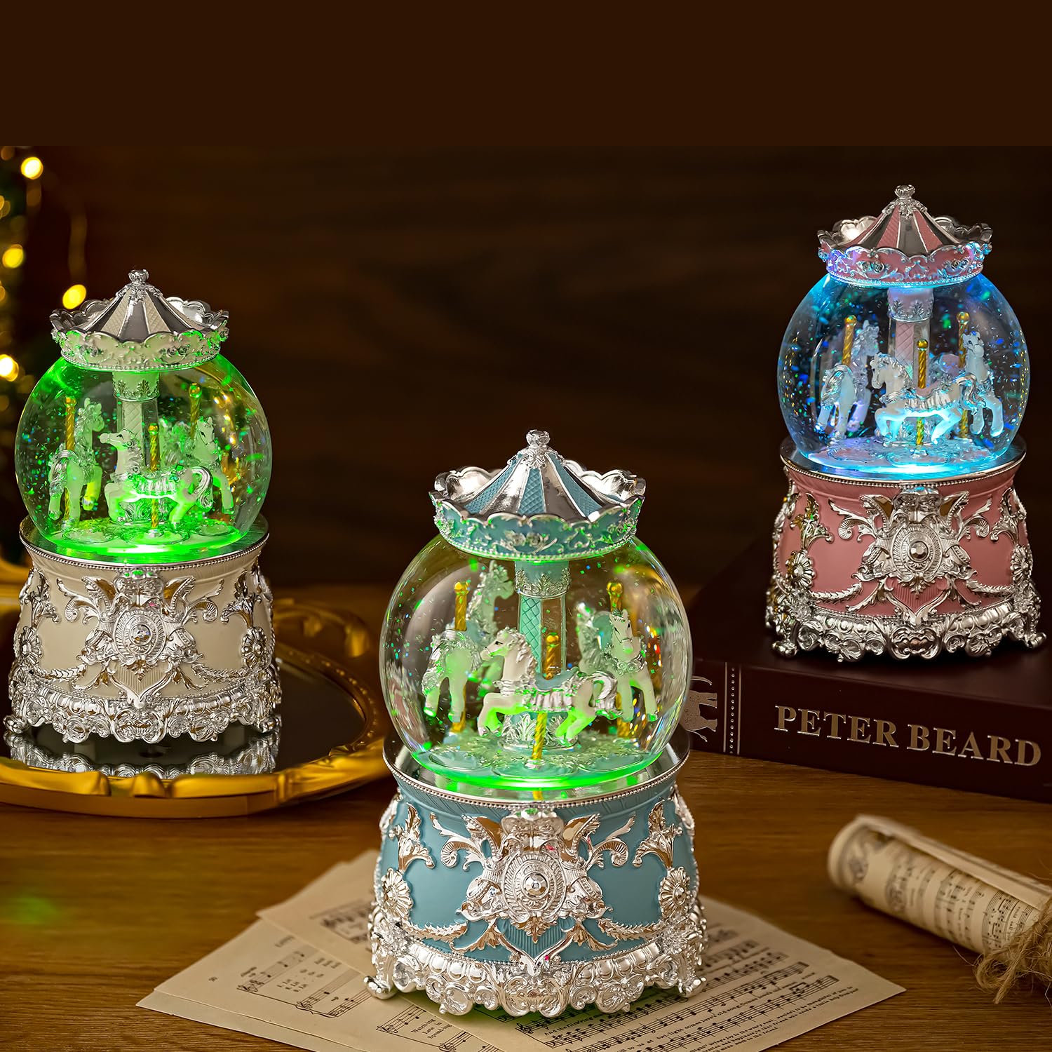 Spieluhr Karussell Erwachsene Geschenke für Frauen Beste Freundin Geburtstag Weihnachten, Personalisierte Geburtstagsgeschenk für Frauen, Deko Lustige Geschenk für Frau Kumpel Muttertag Mama