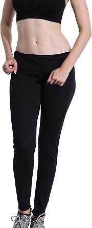 Ausom Womens Hot Thermal Sauna Slimming Long Pants SCR Body Shapers Sweat Suit Workout Slimmer Leggings for Weight Loss