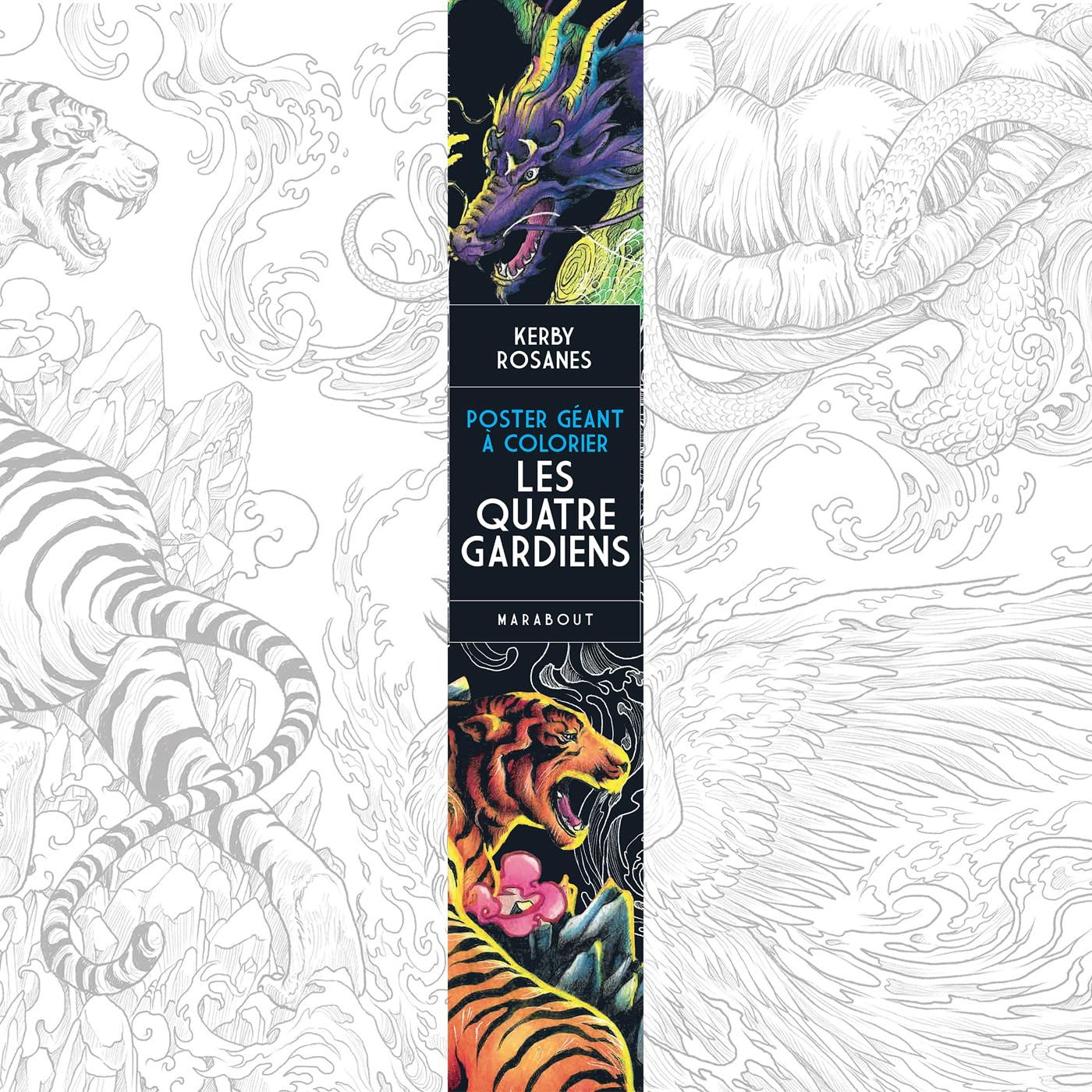 Les quatre gardiens - Poster géant à colorier: Poster géant à colorier 37,5 x 75 cm: 31612