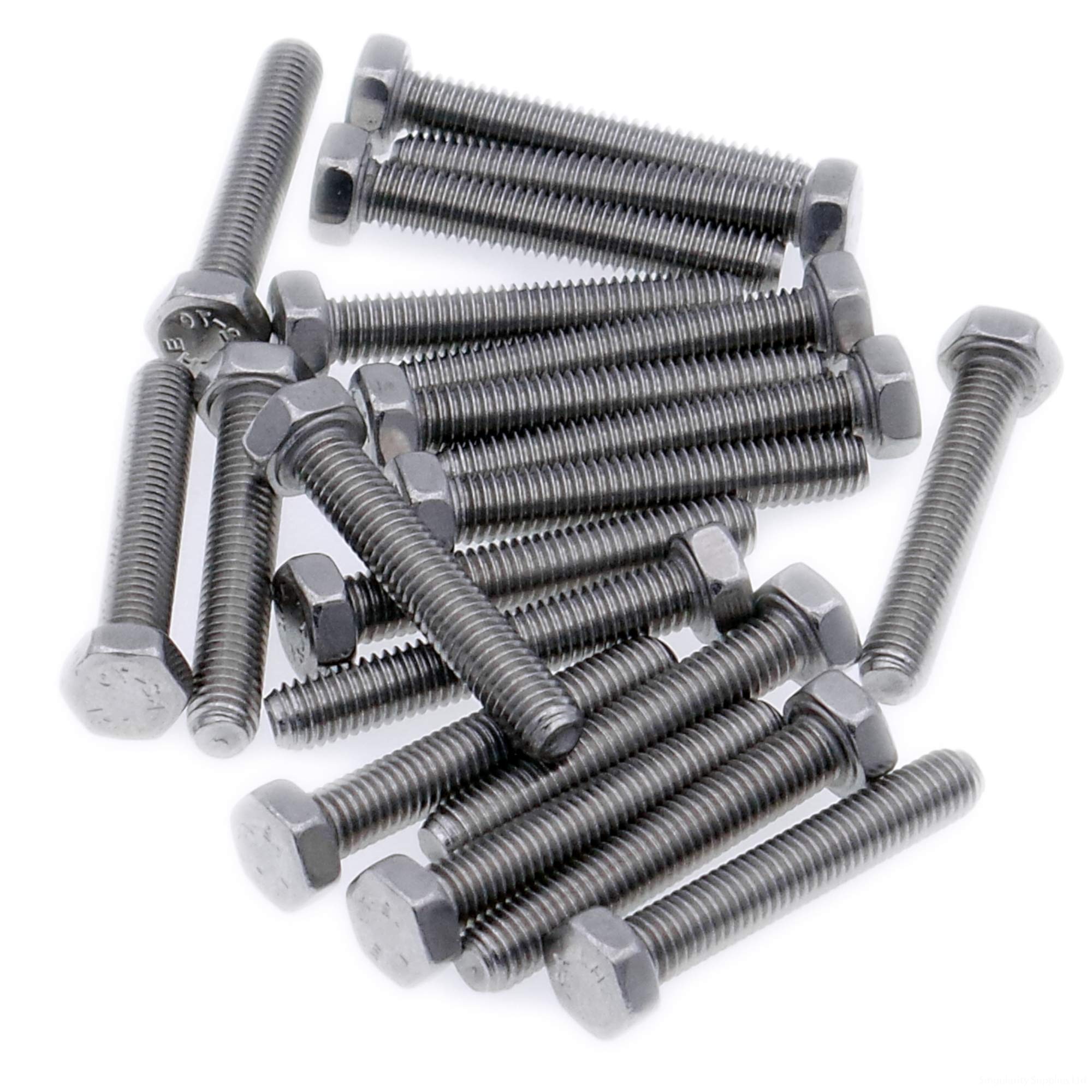 Singularity Supplies M4 (4Mm X 50Mm) Hex Bolt (Fully Threaded Setscrew) - Stainless Steel (A2) (Pack Of 20)