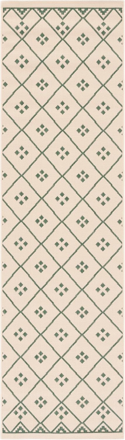 SAFAVIEH Courtyard Collection Area Rug - 8' x 10', Terracotta & Light Beige, Non-Shedding & Easy Care, Indoor/Outdoor & Washable-Ideal for Patio, Backyard, Mudroom (CY6303-231)