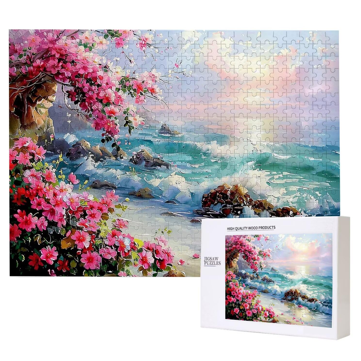 Jigsaw Puzzle, 6000 Pezzi Puzzle Classici, Oceano Puzzle Rilassamento Intelligence, Mpossibile Difficile Puzzles impegnativo per adulti Puzzles per Gioco Familiare, Regalo per Amore Amico Fiore K0F193