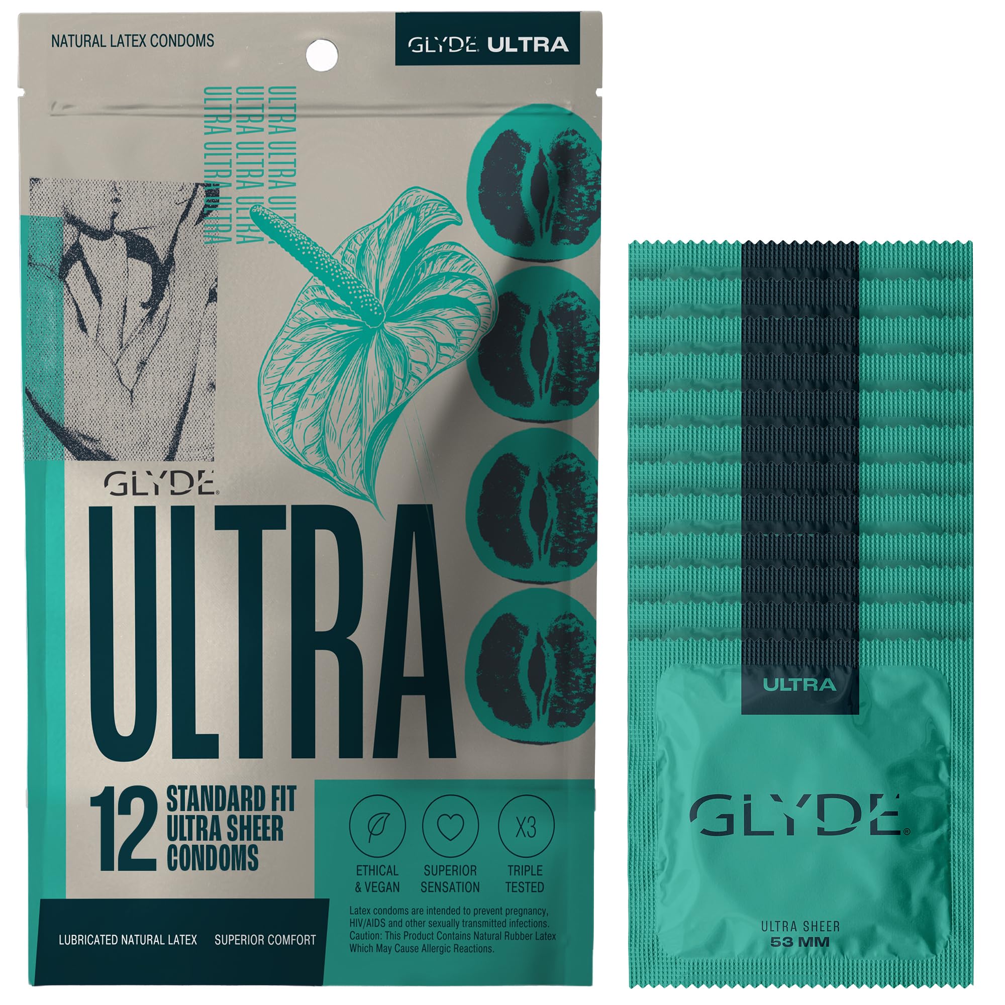 GLYDE Ultra Standard Fit Condoms