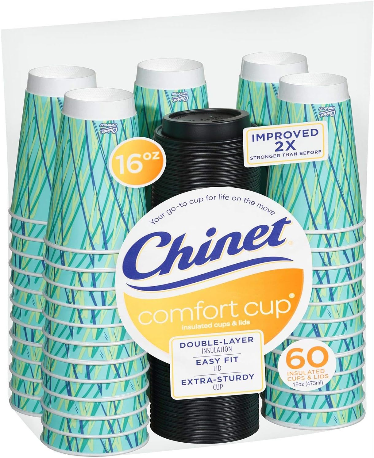 Chinet Chinet 16 Oz Comfort Cups, 60 Count