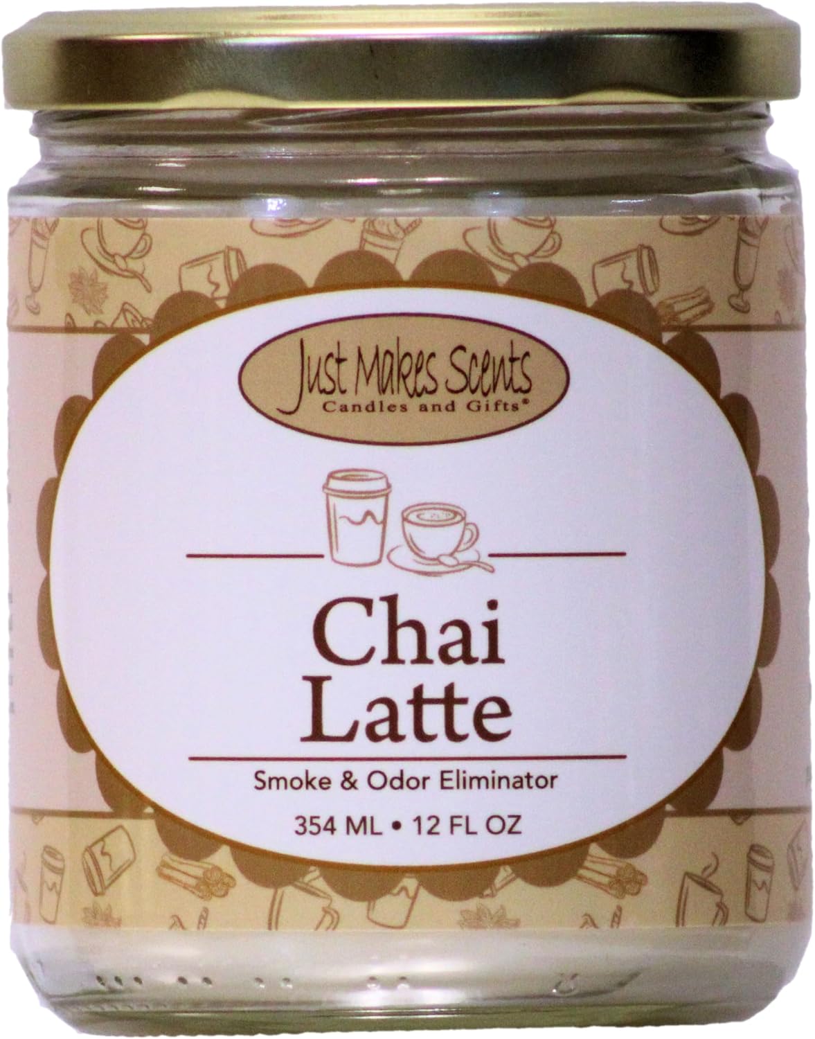 Chai Latte Scented Smoke and Odor Eliminator Candle...