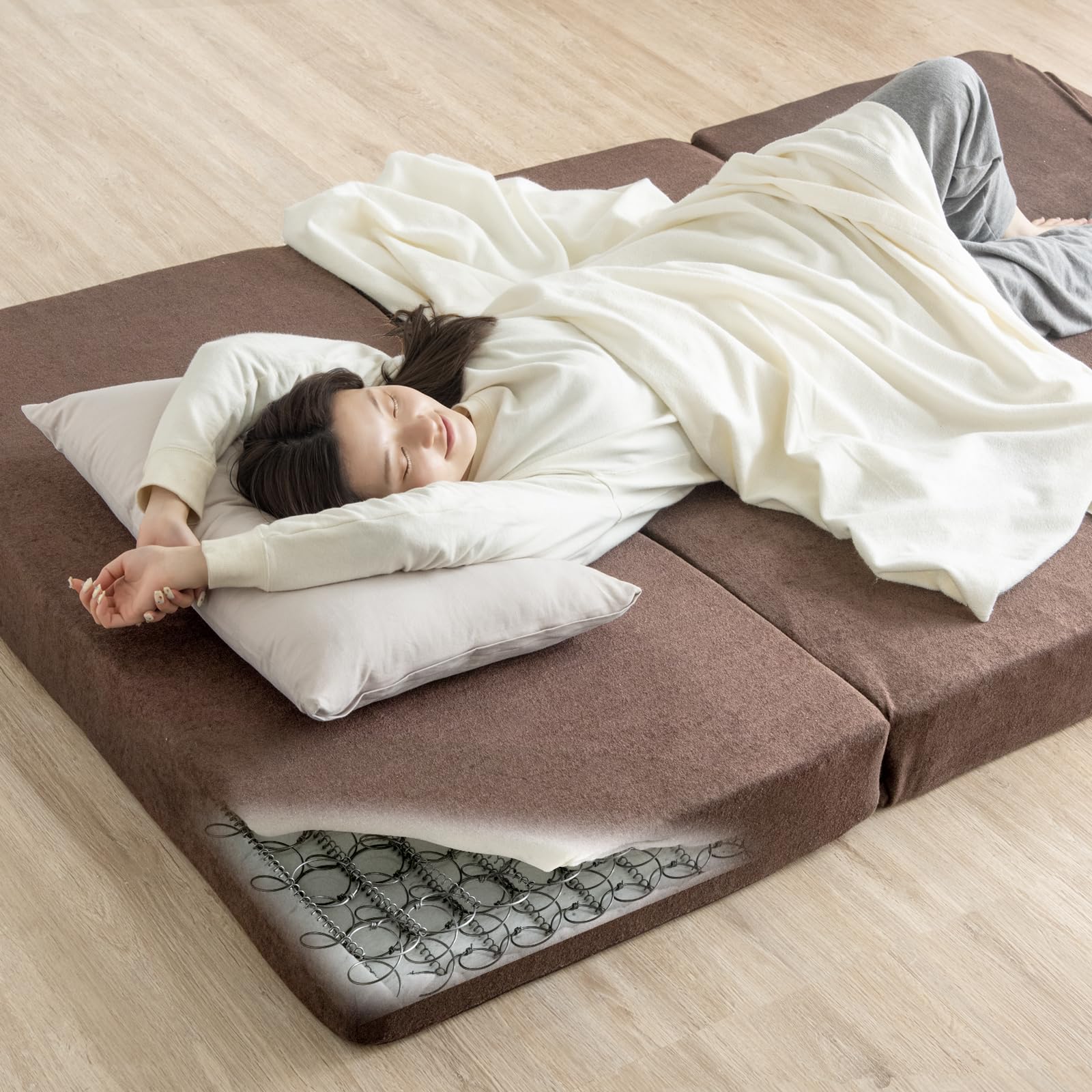 Amazon｜タンスのゲン マットレス ダブル 実用新案登録！ ボンネル 