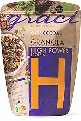 Granola High Power Graci, Proteica e Vegana, 21% protein vegan, Importado, 300g