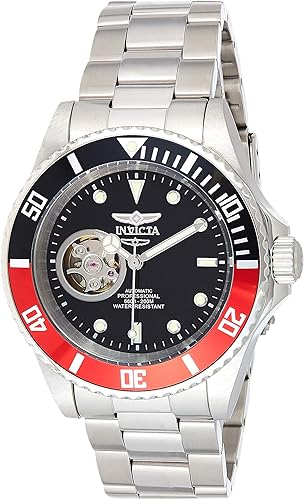 Invicta Reloj automático de acero inoxidable 'Pro Diver' para hombre, color plateado (modelo 20435), plateado, Buzo