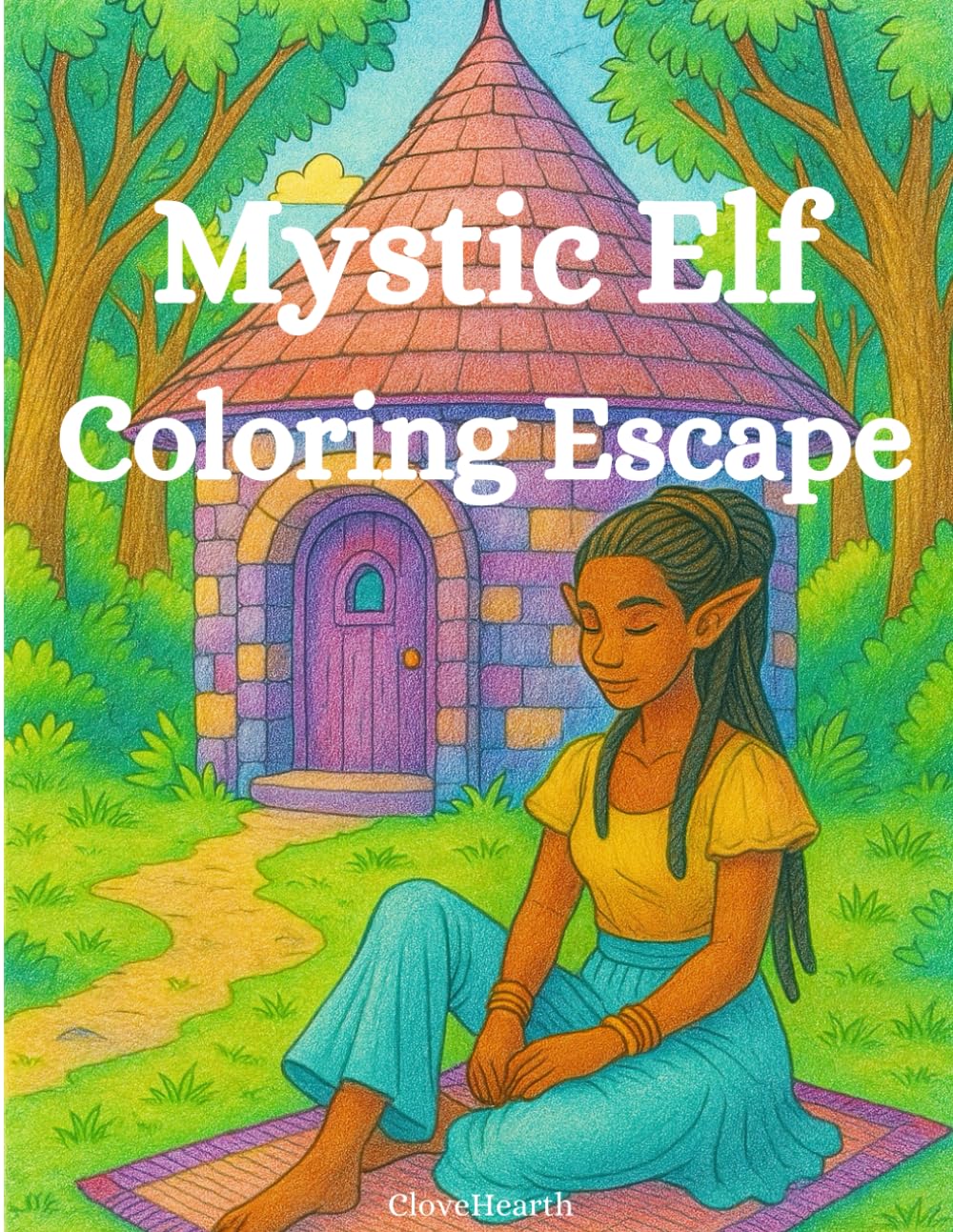 Mystic Elf Coloring Escape: A Tranquil Coloring Retreat for Teens and Adults