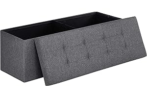 SONGMICS Folding RV Bench: Expandable Storage, Cozy Comfort