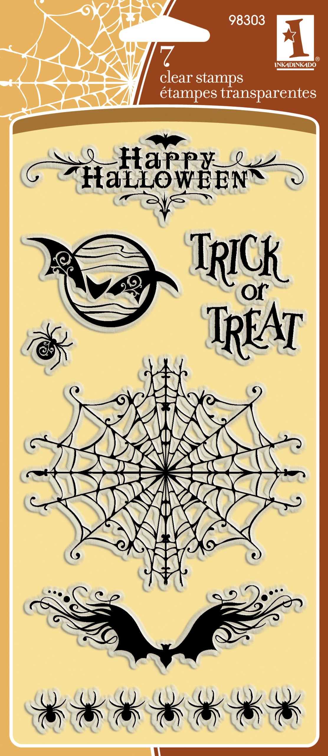 InkadinkadoCreepy Crawly Halloween Clear Stamps