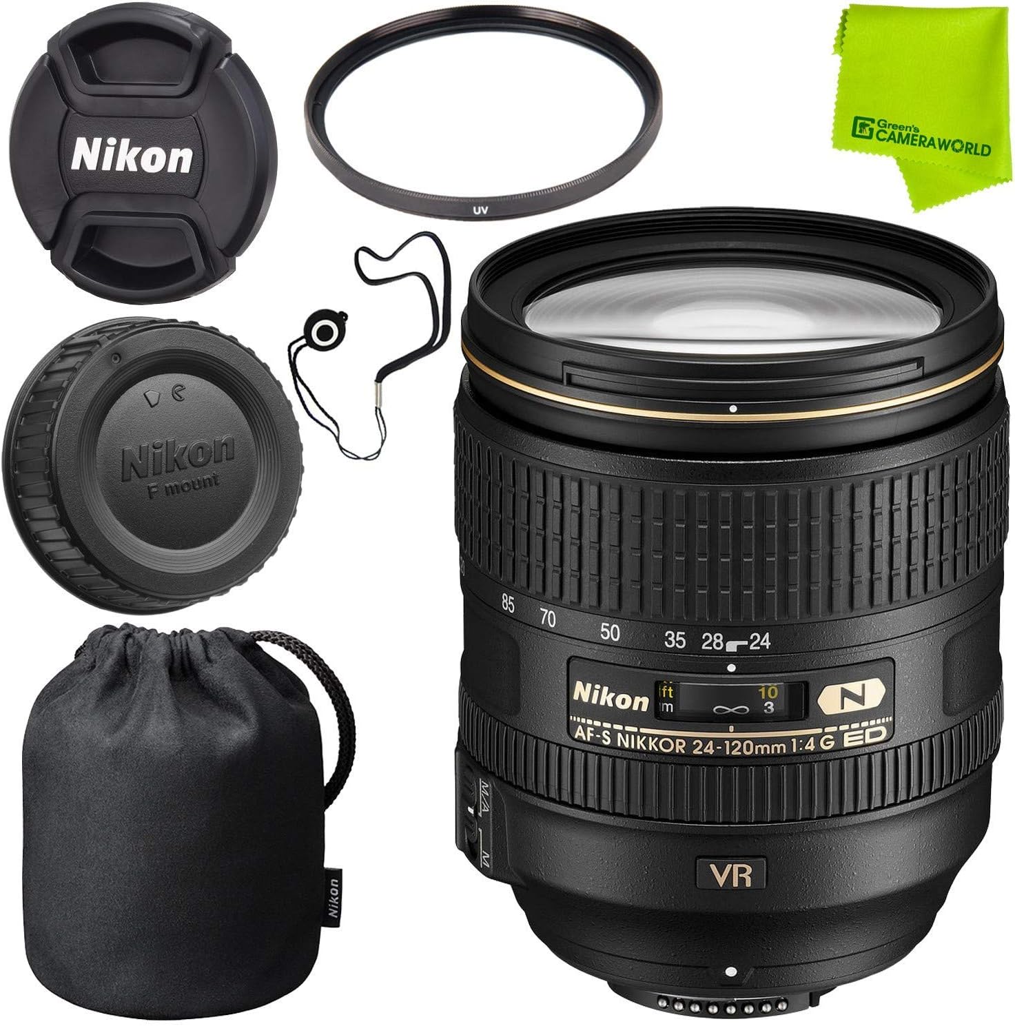 Nikon 18-105mm F/3.5-5.6 AF-S DX VR Lens (Renewed) - For Nikon DSLR Cameras