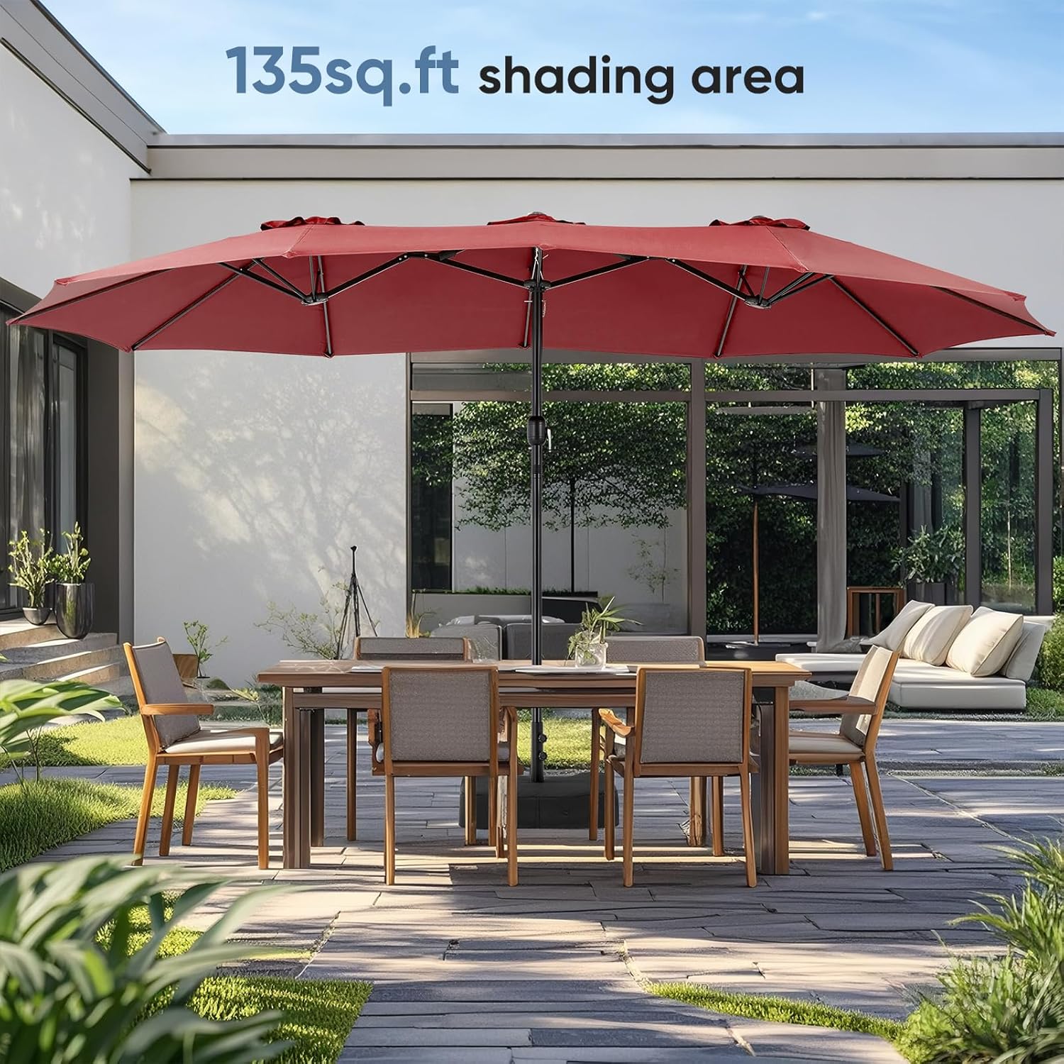 Shade in Style: Review of the Sweetcrispy 15ft Rectangle Patio Umbrella