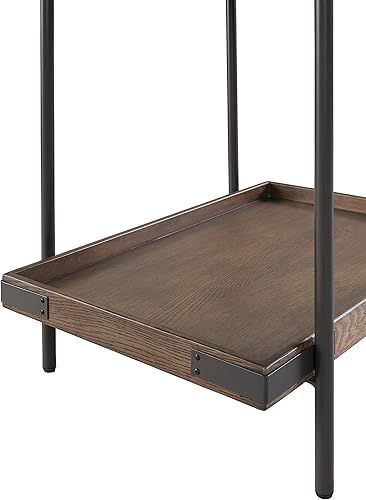 Miniatura 7 de Alaterre Furniture Kyra - Mesa auxiliar de roble y metal de 27 pulgadas con estante