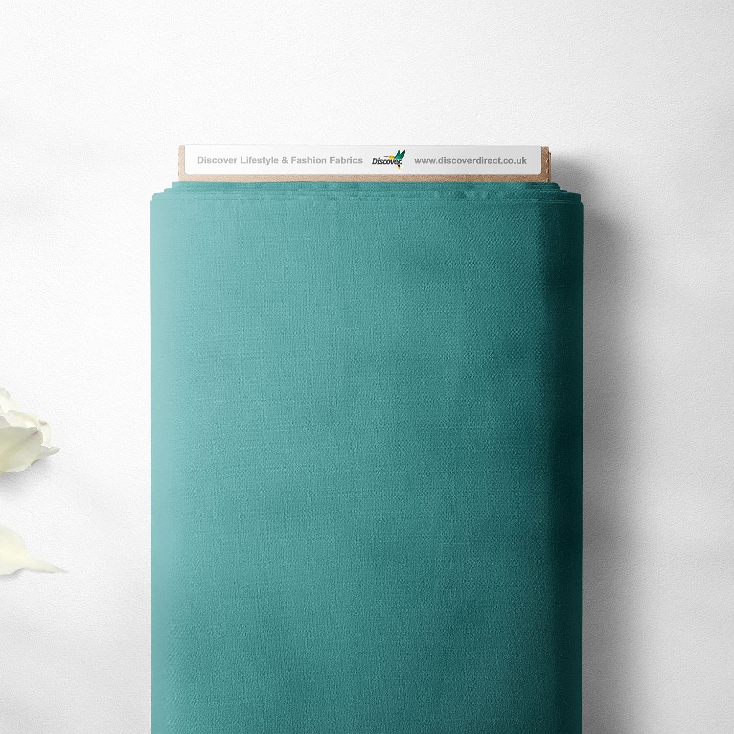100% Cotton Organic Premium Plain Solid Colours Sewing Quilting Craft Fabric | 44" - 112 cm Wide (Per Quarter, Jade Green)