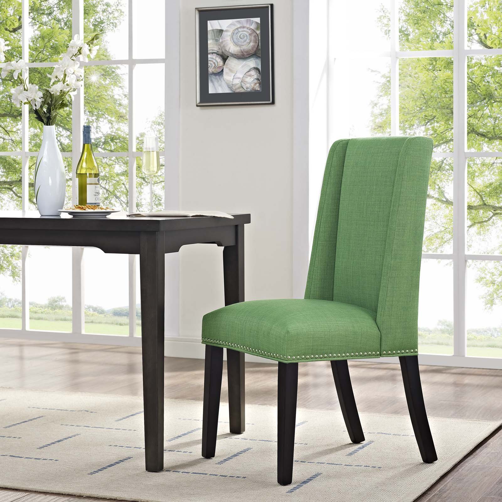Green Upholstered Dining Chairs All Chairs