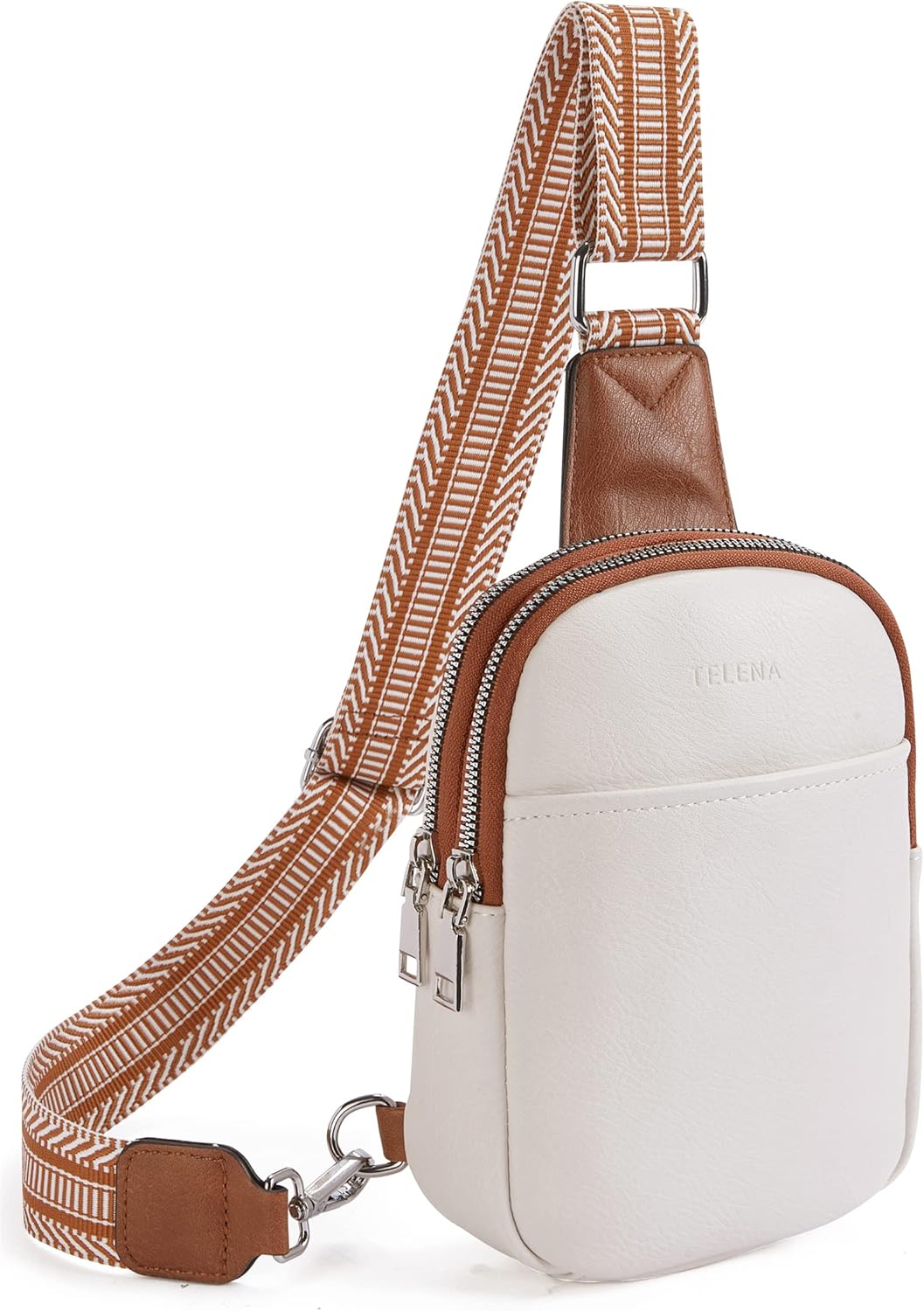 Telena Sling Bag for Women Vegan Leather Fanny Pack Crossbody Bags