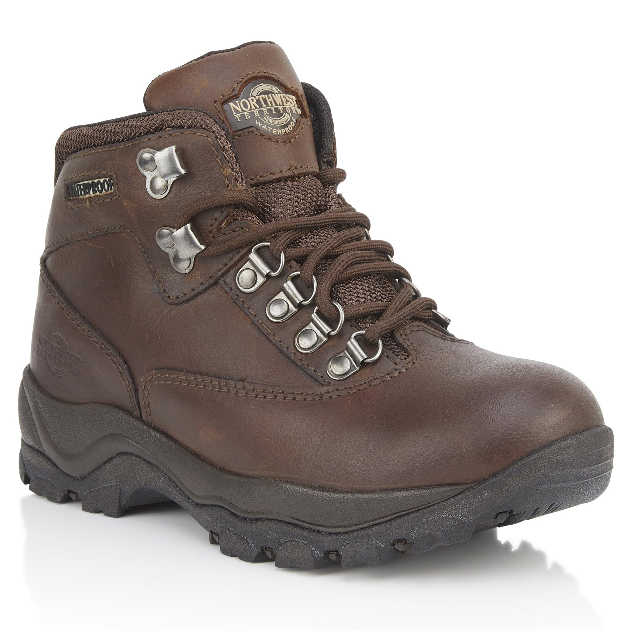 Women's Peak Leather Waterproof Walking Hiking Trekking Boots-image-33